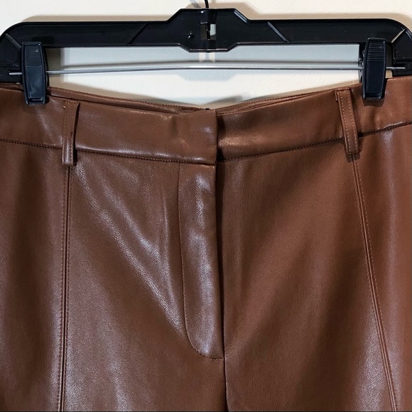 Anthropologie Davina Faux Leather Culottes SzL - Picture 4 of 10